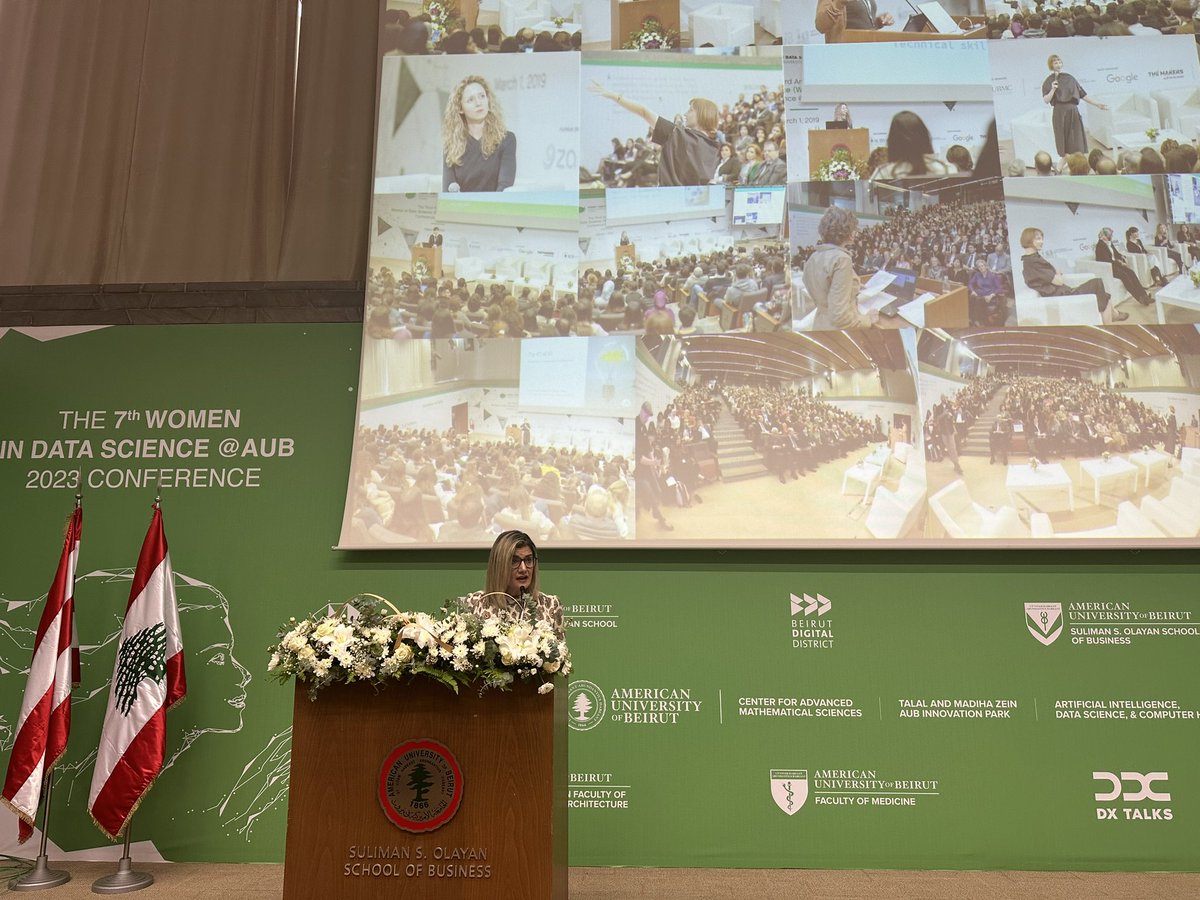 Supporting women take their place in the world of data science and data management, offers opportunities to the world innovation and advancement @WiDS_Worldwide @WiDS_AUB #wids_aub