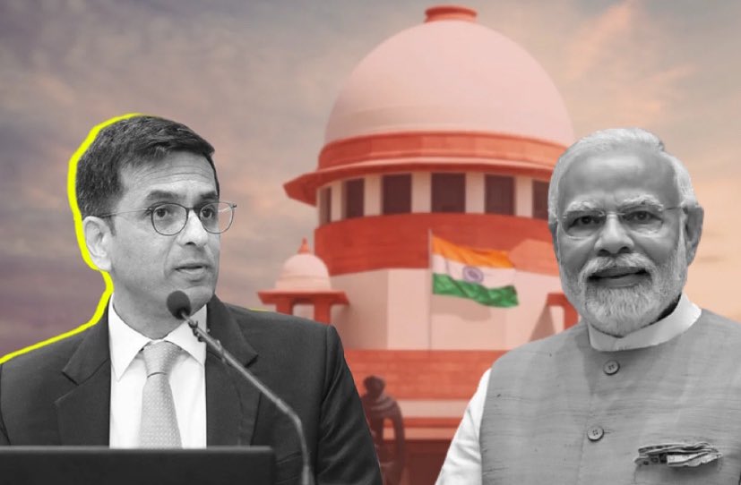 YesWeExistIndia's tweet photo. “Sexual orientation is not a choice. It is given to me, it is not a choice I made”, CJI Chandrachud corrects Solicitor General (the Government lawyer) who was referring to sexual orientation as a choice. https://t.co/ONVgkKERla