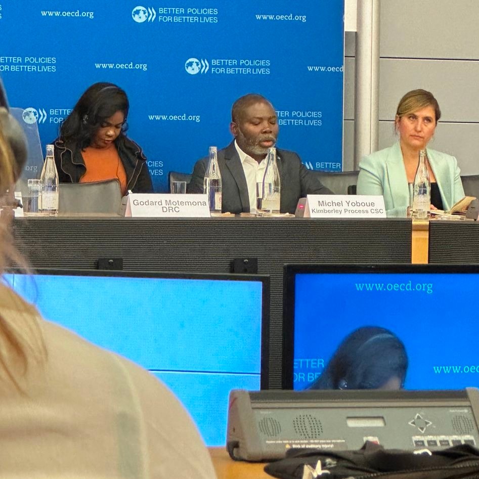 "As coordinator of <a href="/KPCivilSociety1/">KP_CivilSocietyCoalition</a>, I've seen potential of multi-stakeholder cooperation to address #blooddiamonds problem in early 2000s. However, what I see today is that disregard for #civilsociety completely erodes its relevance" - Dr Yoboué at opening of OECD Minerals Forum
