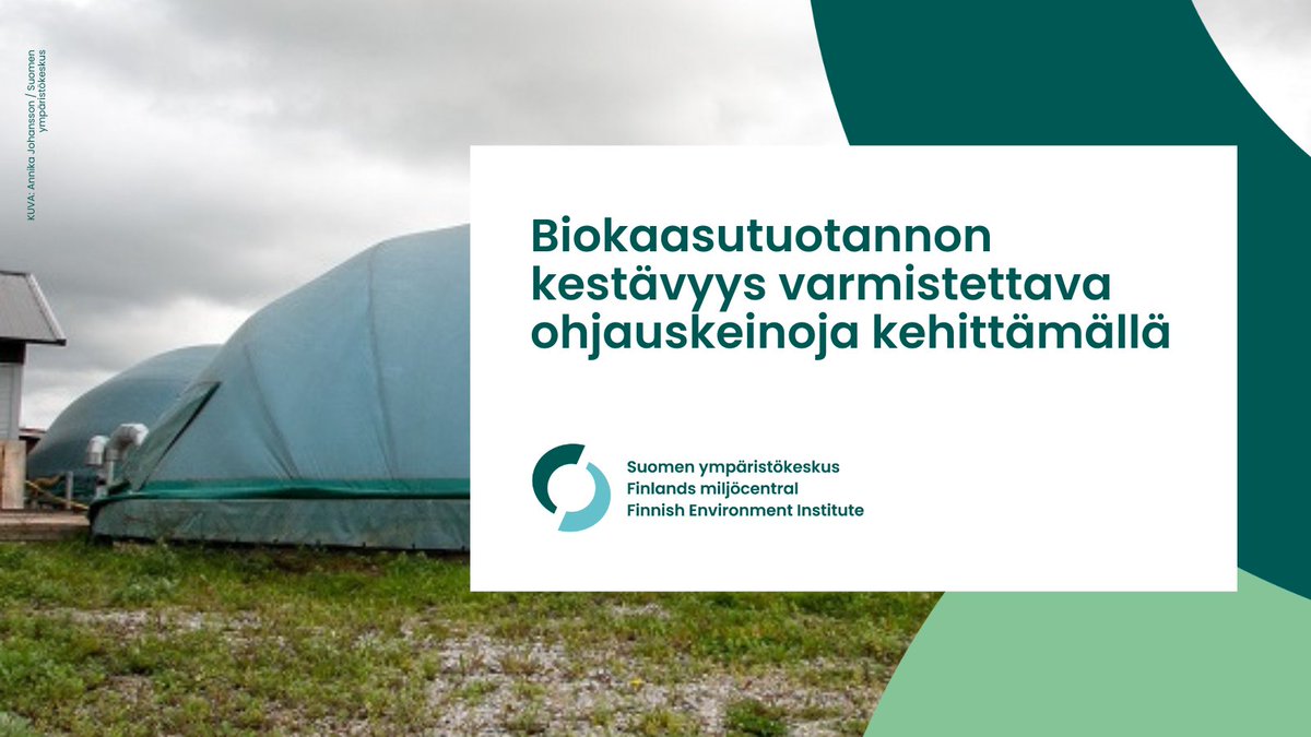 #Biokaasu'tuotannolta odotetaan monia etuja. Etujen saavuttaminen edellyttää kuitenkin kestäviä toimintatapoja koko tuotantoketjussa 🔄

Lue, miten päästöjä vähennetään ja miten ohjauskeinoja täytyy kehittää 👇
syke.fi/fi-FI/content/…

@vnteas #tietokäyttöön @LukeFinland