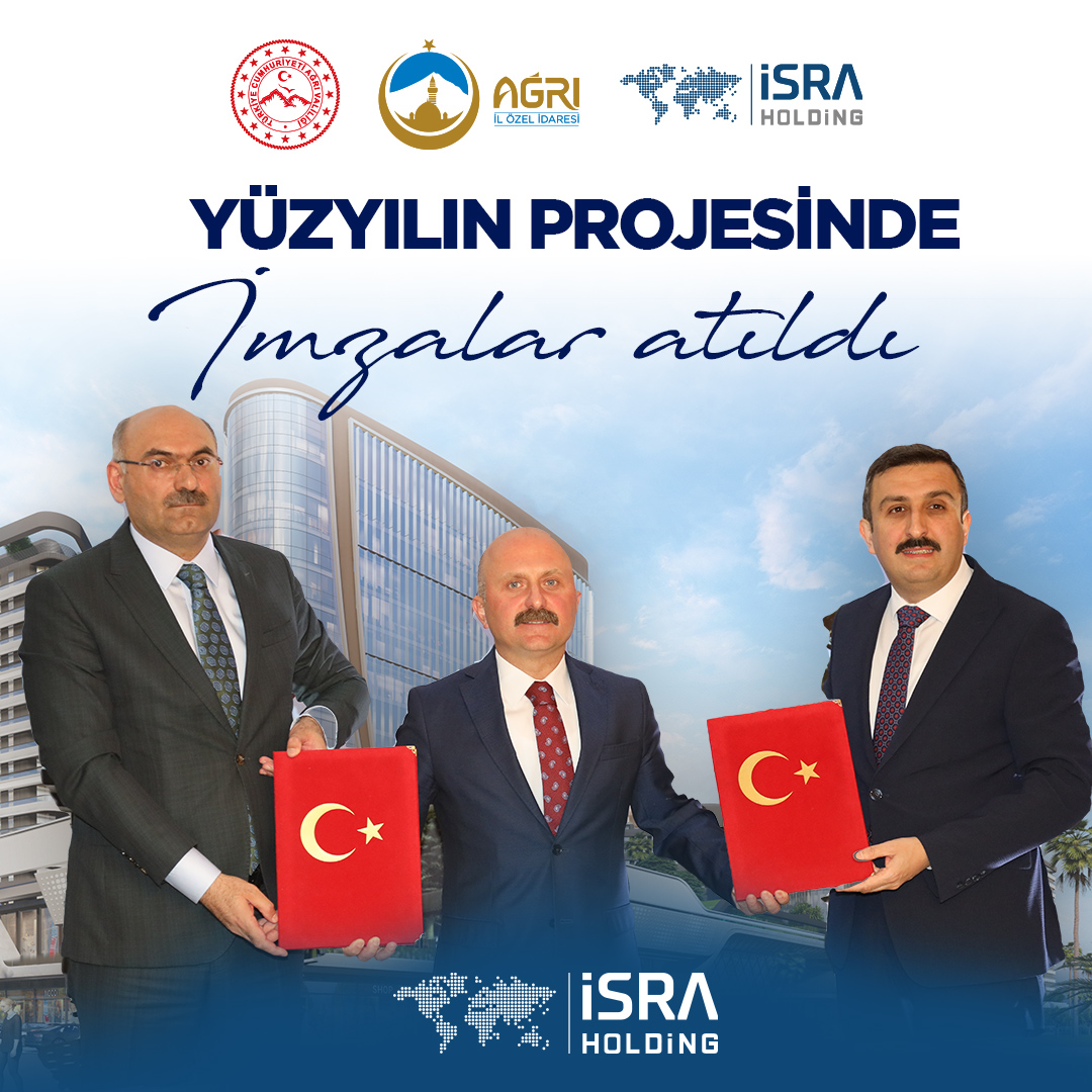 IsraHolding's tweet photo. Ağrı Valisi Dr. Osman Varol ve İsra Holding Yönetim Kurulu Başkanı Abdurrahim Tavlı’nın katıldığı törenle bölgenin geleceğine yön verecek Ağrı'nın ilk ve en büyük karma projesine start verildi.

#ishakpaşasarayı #ağrıdağı #ağrıdayenihayat #ağrıdayeniavm #ağrıdayeniyaşammerkezi https://t.co/HbZ9nXFKJ3