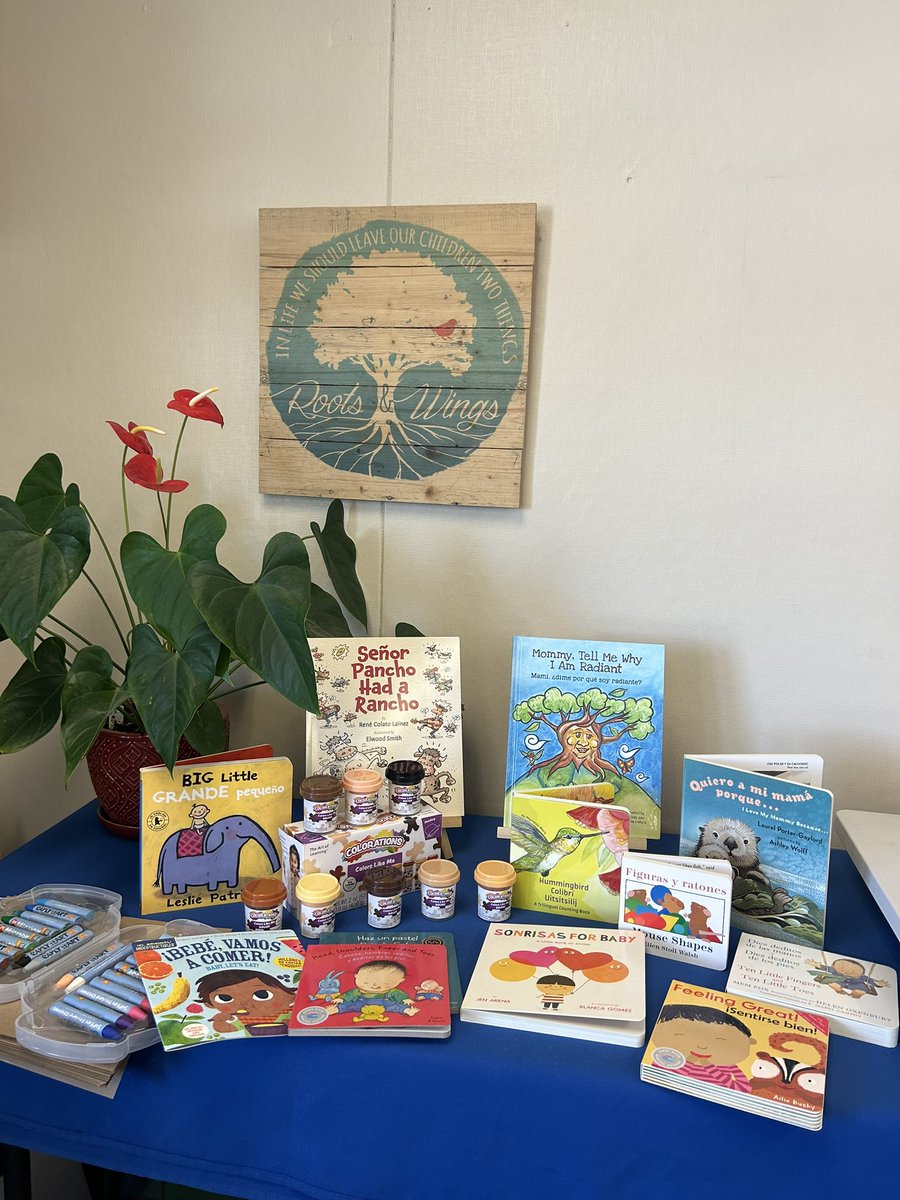 Together4NINOS's tweet photo. We are buzzing 🐝 ✨ with excitement as ECE Educators prepare for May dual language early literacy activities! #Bookdistributionday #DLLs #joyfulconnections #Languageisagift #increasevocabulary #TalkReadSingPlay https://t.co/qNhehxV8Xr