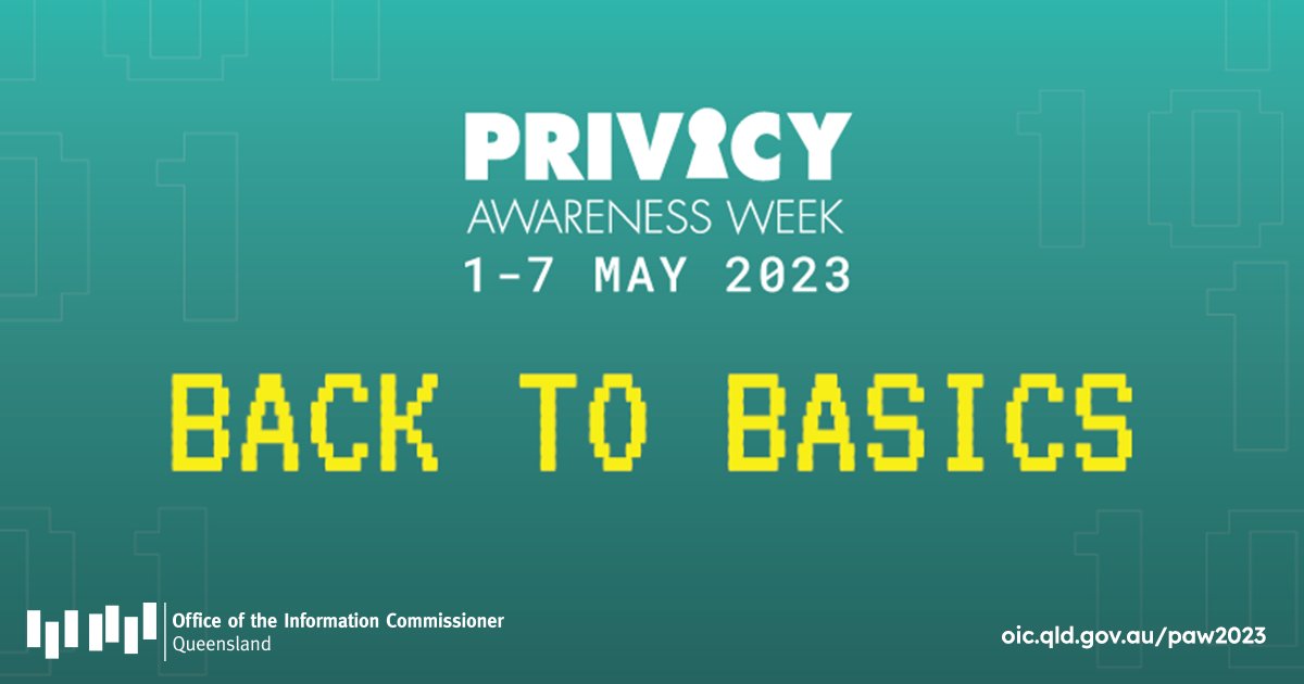 Privacy Awareness Week (PAW) is coming up from 1 to 7 May 2023 and this year’s theme is ‘Privacy 101: Back to basics’. It’s a great reminder that every day we can do essential things to protect our privacy, and the privacy of others.
#PAW2023 #PrivacyAwarenessWeek #Back2Basics