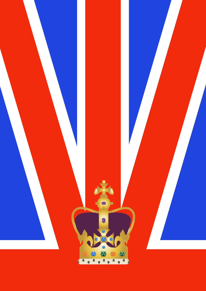 Window display for the coronation banners designed and made in branch