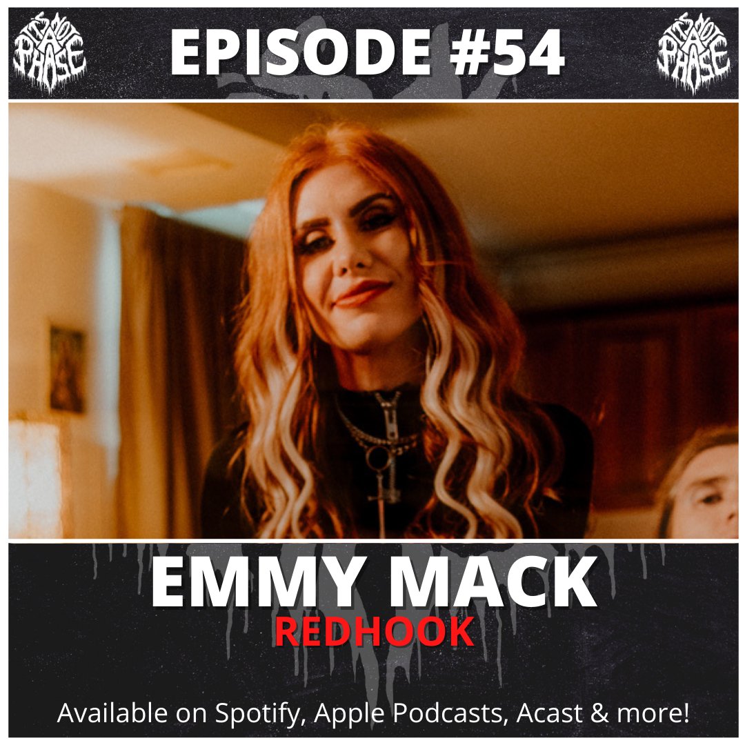 🚨 NEW PODCAST EPISODE 🚨

On this episode I'm joined by @weareredhook vocalist, @emmyredhook.

We discuss their new album 'Postcard From A Living Hell', collabing with @YoursTruly_Band and @TheFaim, returning to @DownloadFest this year, and more.

LISTEN: itsnotaphase.co.uk