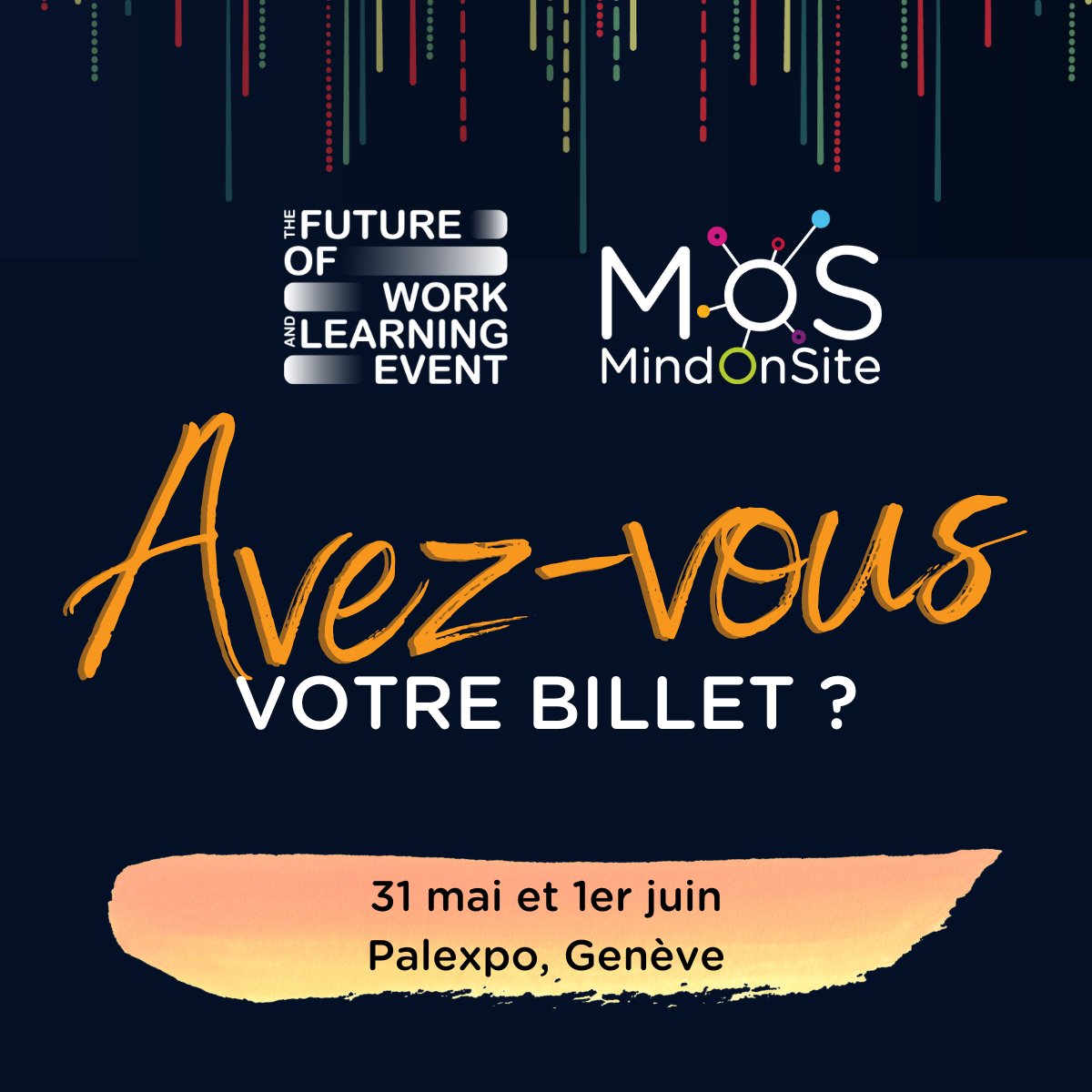 𝗗𝗲𝘀 𝗮𝗻𝗻𝗲́𝗲𝘀 𝗾𝘂𝗲 𝗻𝗼𝘂𝘀 𝗹'𝗮𝘁𝘁𝗲𝗻𝗱𝗶𝗼𝗻𝘀 ! 💥

🥇1er salon #DigitalLearning de Suisse romande
🔮 The future of work and learning event
🗓️31 mai et 1er juin
📍Genève
🗯️2 jours d'échanges et de partages

Inscription gratuite ➡️ cutt.ly/n4cwkE7