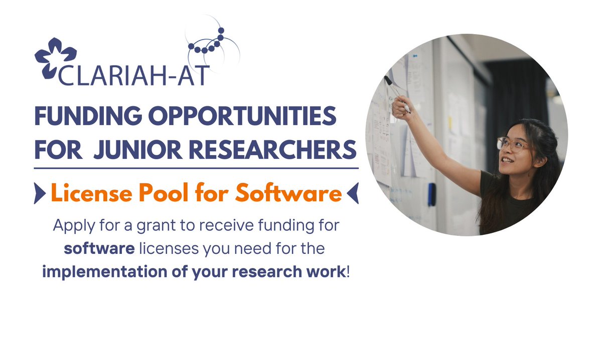 AtClariah's tweet photo. Are you working on a #DigitalHumanities / #CulturalHeritage project and need specific #software to analyze & process data to implement your research work?
Apply now for a @AtClariah grant and get funding for your #softwarelicense!
detailed info:
👉 https://t.co/kHOXNvC2jf https://t.co/ZRAQCxhZkP