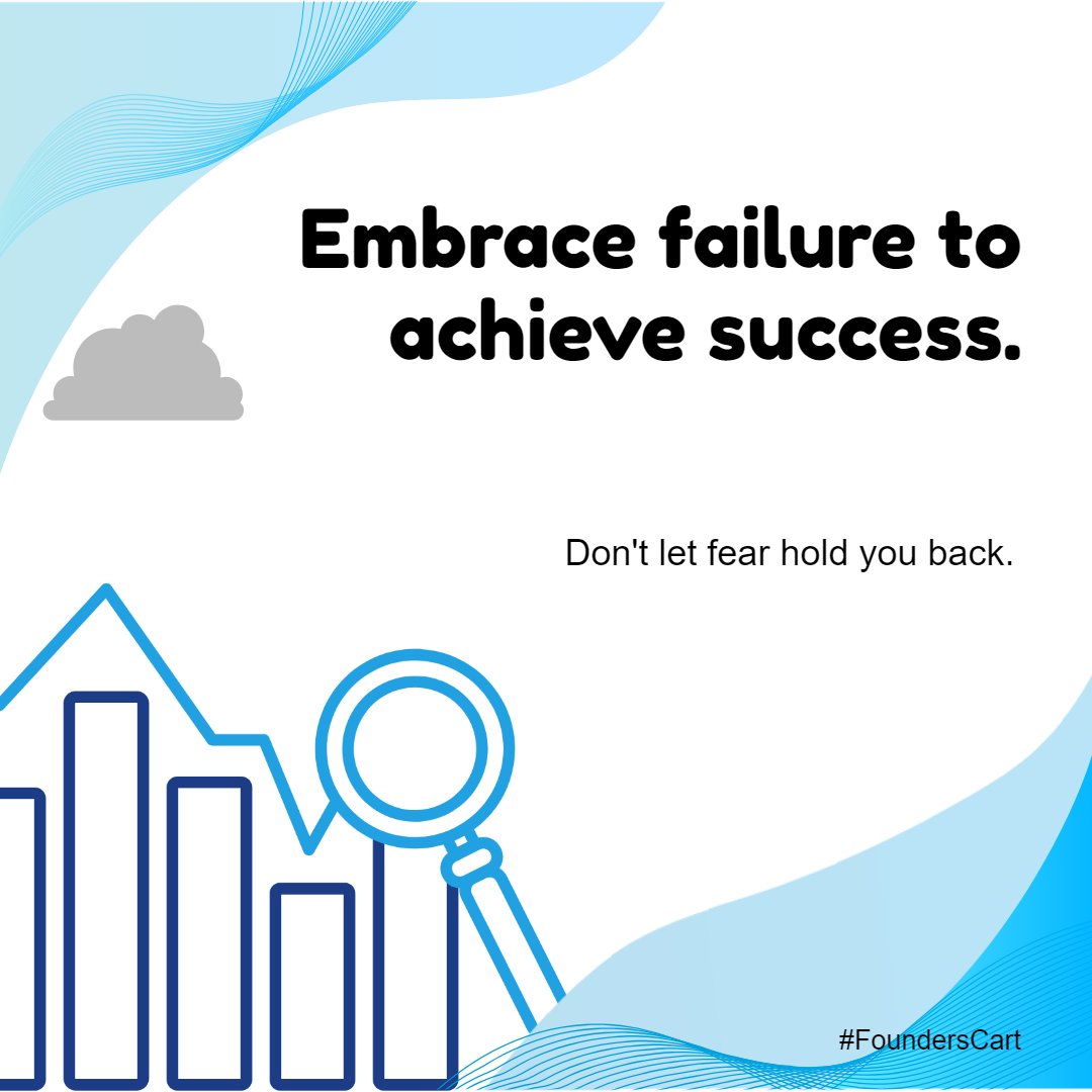 FoundersCartcom's tweet photo. 😟👨‍💼Struggling with fear of failure as an entrepreneur? Don't let it hold you back! 🚀Our latest blog post provides practical tips on how to overcome this common feeling and take bold steps towards success. Read now and start taking action today! 💪... https://t.co/hpxYhmQ5tS