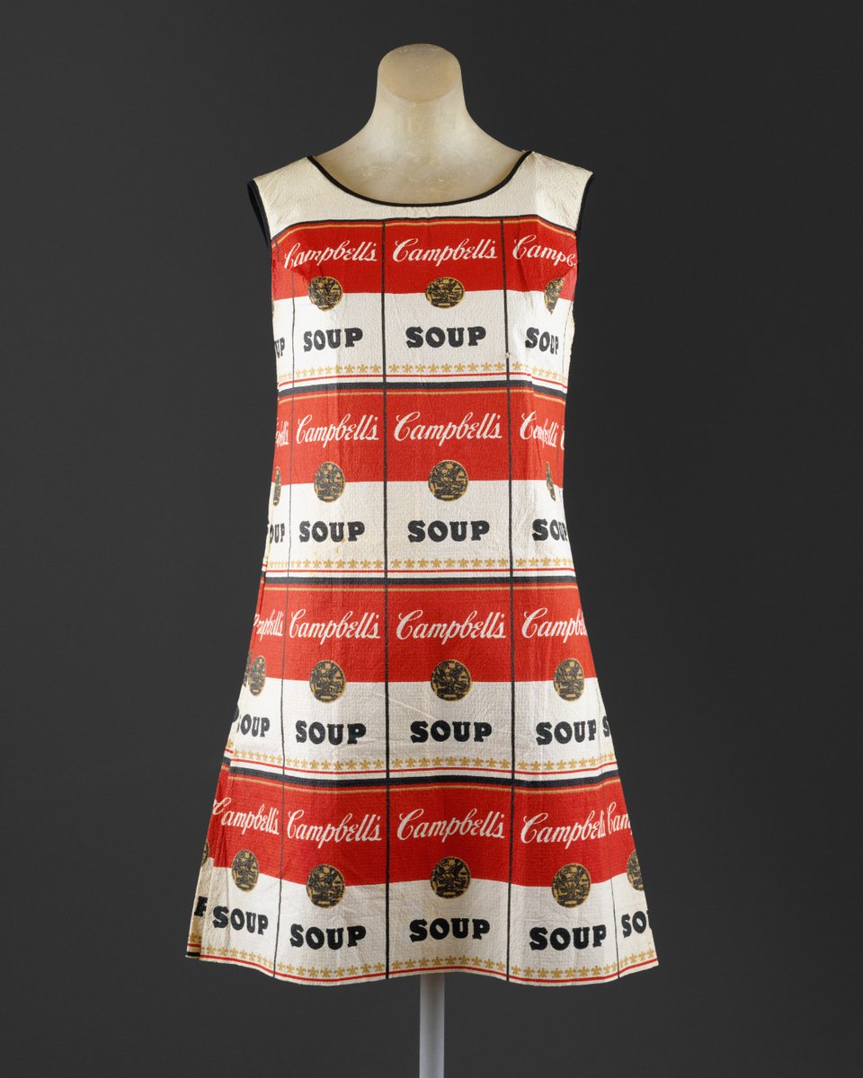 MatNotYourDoor's tweet photo. #RT @metmuseum: #MetKids Fun Fact: This dress is made of paper!

Campbell’s Soup Company created this dress to advertise its products, inspired by Andy Warhol’s soup-can paintings. Paper dresses like this were folded up and sent by mail, just like a lett… https://t.co/bFcBEutL5s