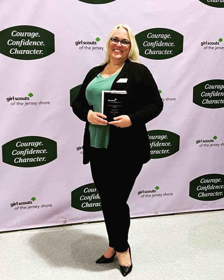 nsstrategiesllc's tweet photo. Our COO Jody Herkloz was presented with the Board Chair Award by the @GirlScoutsJS. Jody was reconized for her ongoing professional and personal commitment, leadership, and service to the Girl Scouts. Join us in congratulating Jody on this honor! #navigateanychallenge #leadership https://t.co/ZvnF4nJhMU
