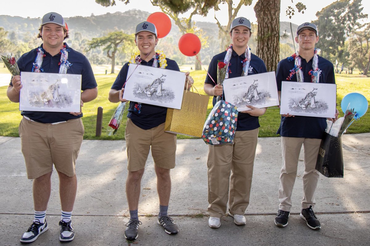 LaSalleLancers's tweet photo. Boys Golf honored their Seniors by defeating St Paul 289 to 218.  Thank you for your hard work and commitment.
#GoLancers @siyernest @LaSallePas https://t.co/w6bmcU4ype