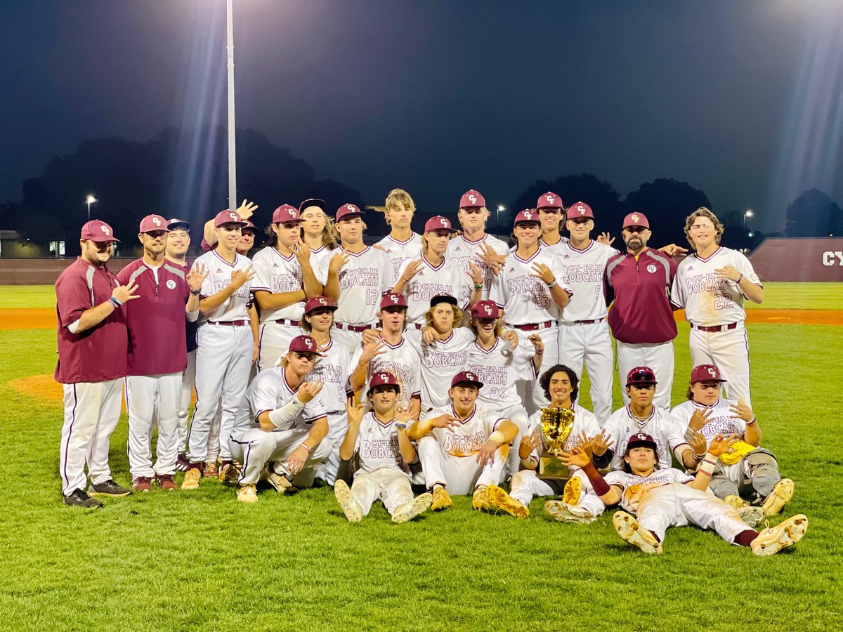 CyFair_BFND's tweet photo. Congrats @CyFairBaseball on district championship!  We are proud of you 🏆 https://t.co/st3DQq5oo3