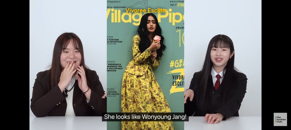 Gherldhine's tweet photo. LOOK; korean teens appreciate the beauty of filipina actress🥹 and our very own matapang girl @vivoree were chosen and they even tells she look like Jang Wonyoung🤩 *their eyes and nose whoa So proud of you v!🤍

https://t.co/U5oN1L2AH0 https://t.co/rfLj99uIMi