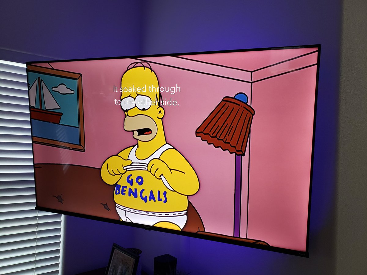 DaltonSignature's tweet photo. My son pointed out that the Simpsons really must like the #Bengals! Ben-gals and now this! #WHODEY #RuleTheJungle #RuleTheDraft #RuleItAll https://t.co/ymYysL1TC6