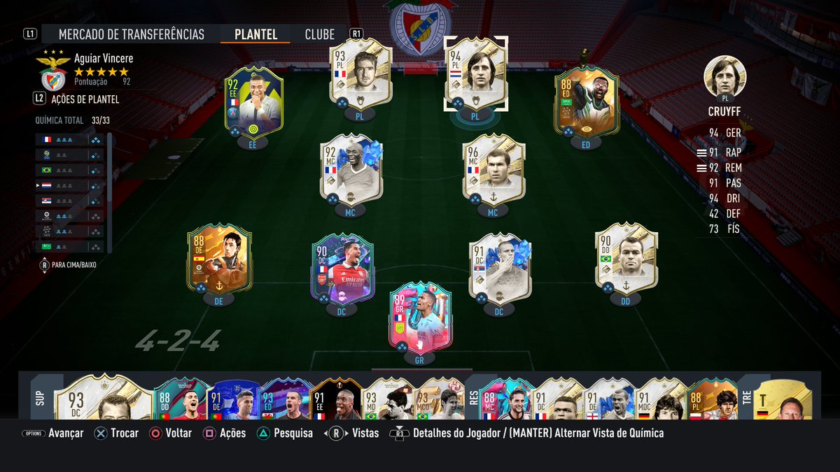 pedromsaguiar's tweet photo. Current #UltimateTeam going into #TOTS. Full #FirstOwner #Untradable and will stay that way since I've been transfer market banned 😂 Not really a problem because my team is great, got moneyyy for the coins and 4M coins left to spend on promo store packs 🫡 #FIFA23 #FUT23 https://t.co/1HvVnJofBL