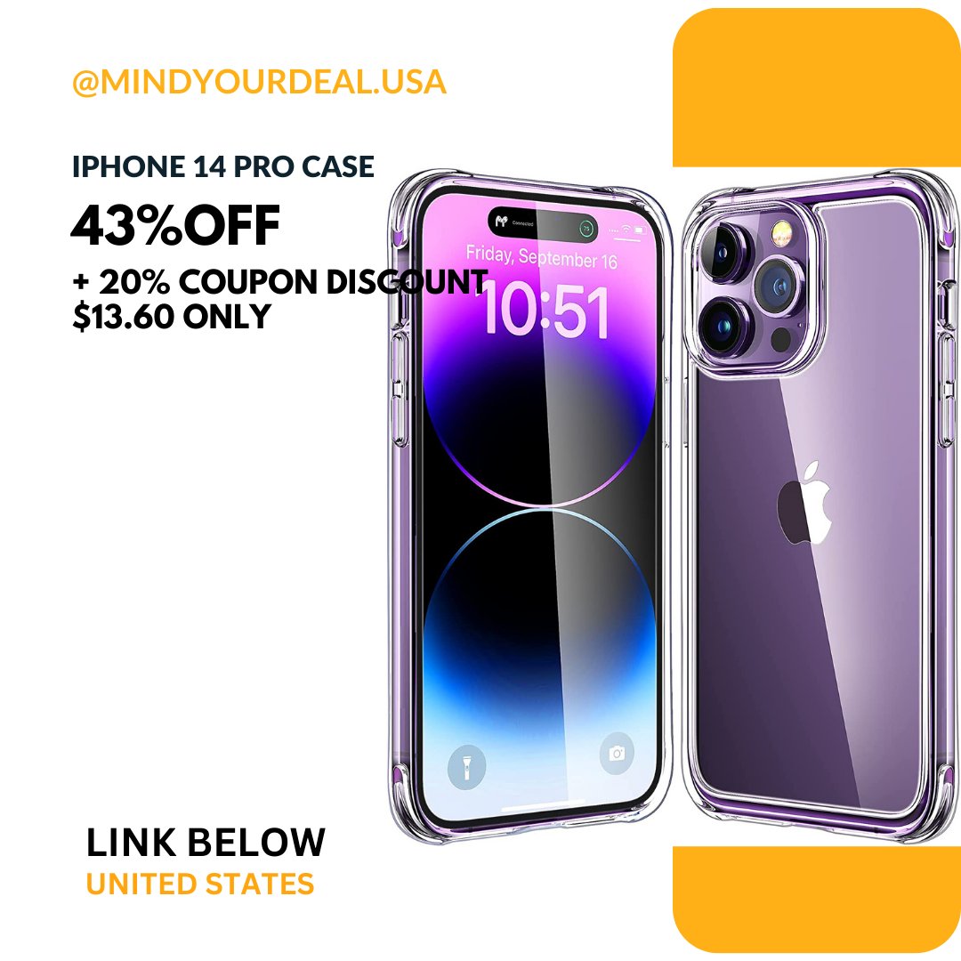 khurpench_mzn's tweet photo. $13.60 (43% off + 20% coupon) on iPhone 14 Pro Case Clear
Deal (affiliate)- https://t.co/u7LCKb6ovh
#deal #sale #discount #iphone14pro #iphone14 #iphone #iphone14procase #tech #case #cover #iphonecover #bestselling #usa https://t.co/PufuN867x0