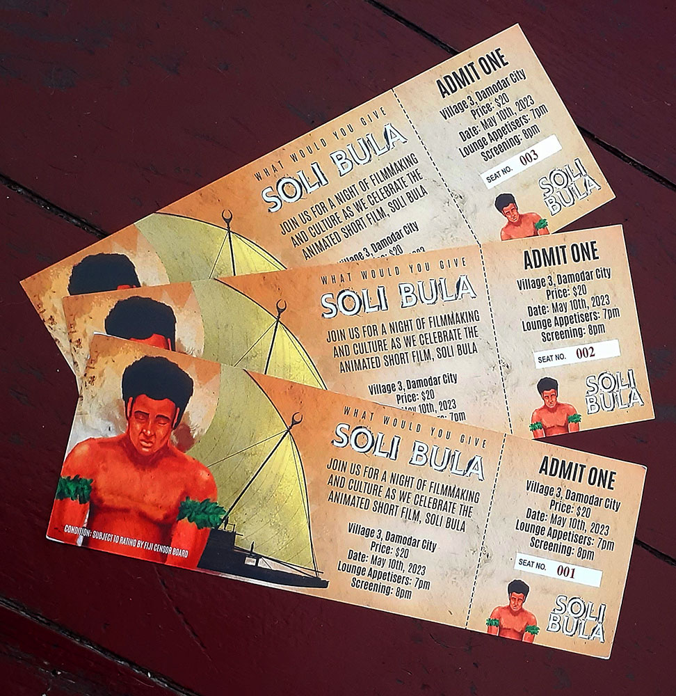 Tickets are printed and ready! Tomorrow, Friday 28th April, I'll be at <a href="/ManaCoffeeFiji/">Mana Coffee - Fiji</a> at Selbourne Street at 12pm for an hour. If you've bought tickets from me, drop by Mana Coffee and pick them up! If you haven't bought them, tomorrow's a great time to buy some. #TeamFiji