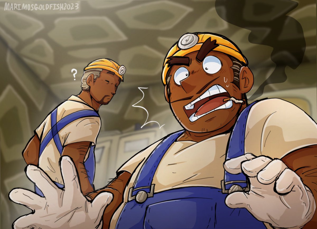 MarimosGoldfish's tweet photo. “Hey, woah! You! How’d ya get in here punk?!”
#Resetti #DonResetti #gijinka https://t.co/31zo8NjDXq