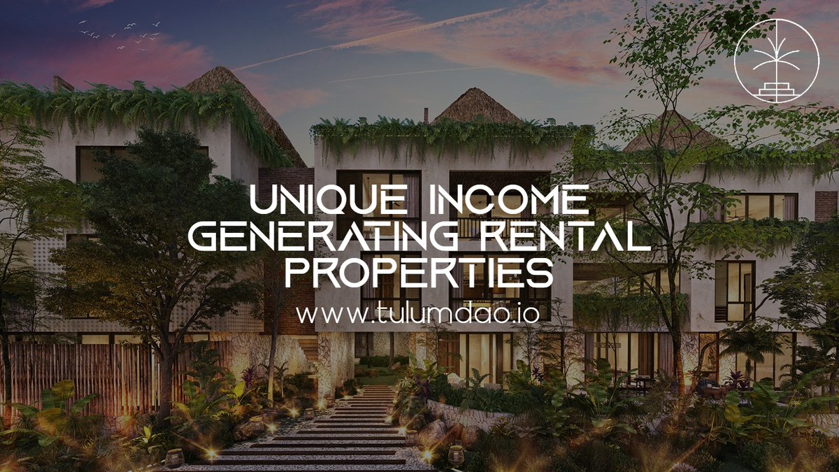 🌟 Tulum DAO's goal: build a lucrative portfolio of income-generating vacation rental properties in Tulum

🏠 Uniting our strengths, we're revolutionizing the real estate game - together!

Check it out: tulumdao.io

🔗 Follow + Engage for WL Chances! 👇