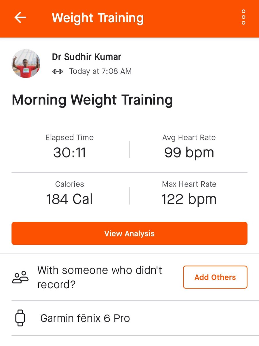 hyderabaddoctor's tweet photo. Morning 6k #run + 4 k #walk, followed by 30-minute #strengthTraining
#fitmess #running @FitIndiaOff https://t.co/RZ6ZsKQNER
