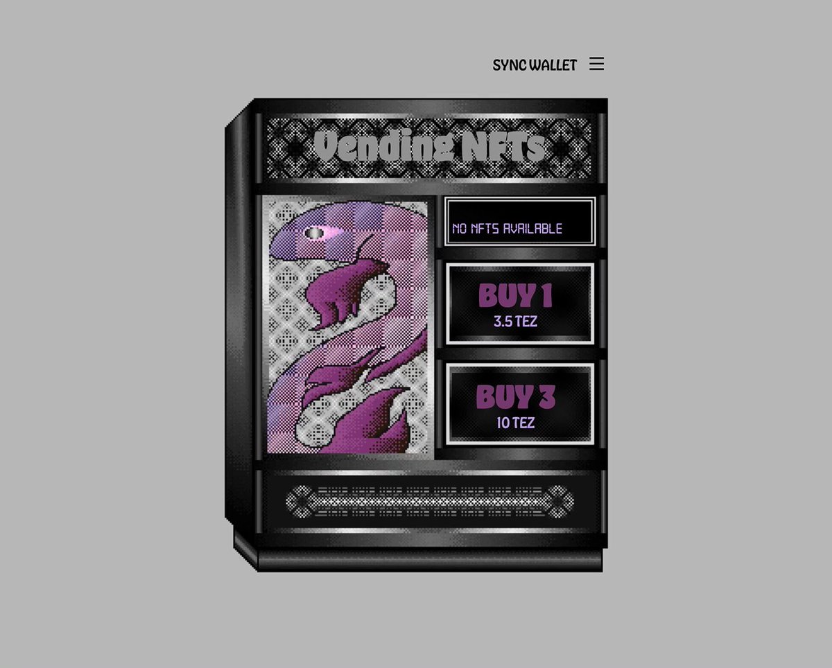 Dina Chang (@thedinachang) on Twitter photo Update!
My <a href="/tezvendmachine/">Doont Steal</a> takeover sold out in two hours yesterday! But I'm back on Thurs 4/26 @ 3pm PDT for round two - get ready for more gems 💎👁💎
Thanks for the massive show of support everyone 🙏
vendingnfts.xyz Update!
My <a href="/tezvendmachine/">Doont Steal</a> takeover sold out in two hours yesterday! But I'm back on Thurs 4/26 @ 3pm PDT for round two - get ready for more gems 💎👁💎
Thanks for the massive show of support everyone 🙏
vendingnfts.xyz