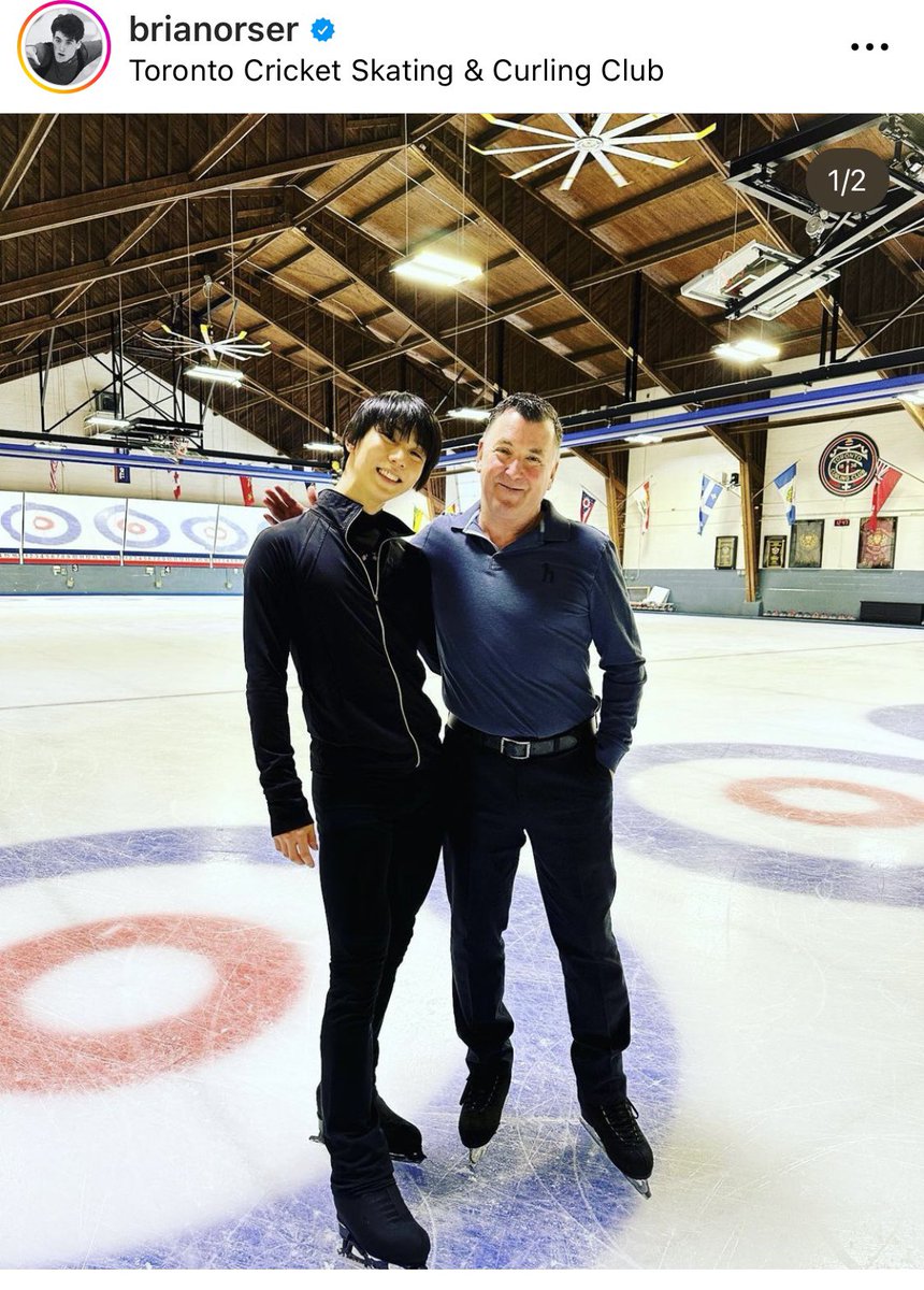 hiruann's tweet photo. 栗家の羽生くん😭😭😭

やっと　やっと💙🇨🇦

#BrianOrser 
#TracyWilson 
#TCC 
#羽生結弦  #YuzuruHanyu𓃵 https://t.co/lgKyQmWe1p