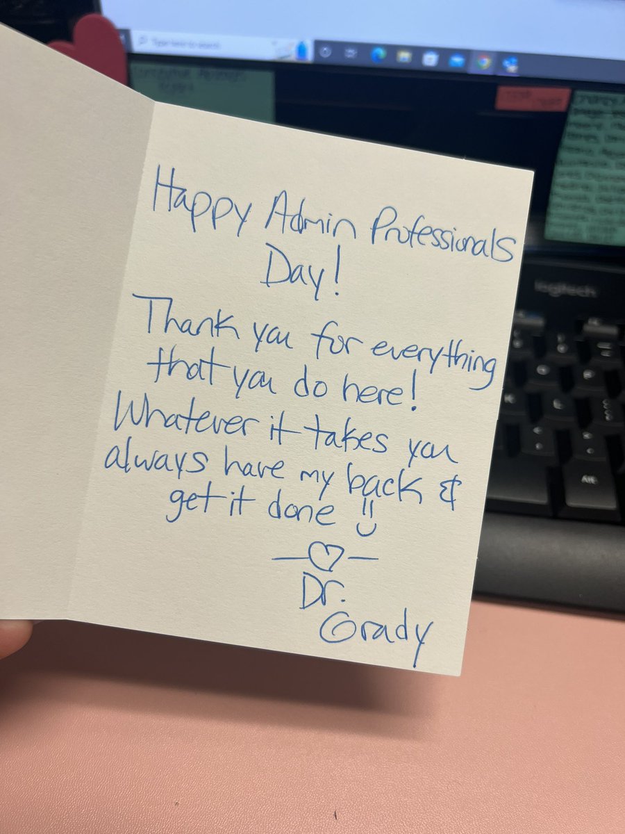 Walking into my office this morning to see this one my desk!🥹 Thank you!!🫶🏼<a href="/JSerranoTX/">Juan Serrano</a> &amp; <a href="/thedrgrady/">Dr. Amber Grady</a>