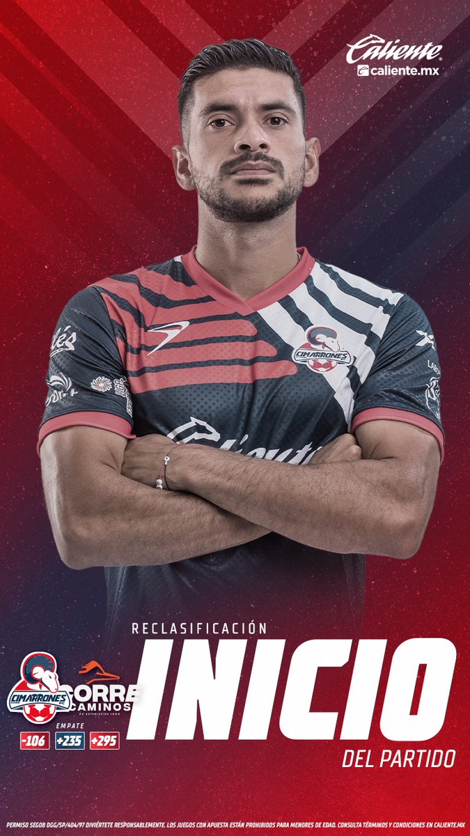CimarronesFC's tweet photo. 🔥 ¡Aaaarrraaanca la reclasificación en #ElHeroe🏟️!,
¡Regístrate ahora en @calientesports para meterle al #Cimarron en este partido!
#PorMasH1storia https://t.co/BE3LfZHtRL