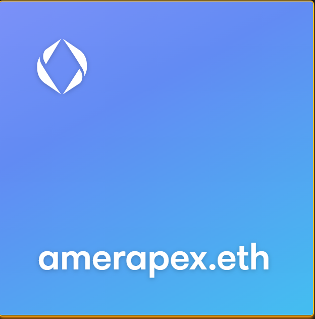 Welcome for all offers
amerapex.eth
#opensea #OpenSeaNFT #OpenSeaCollection #OpenSeaMarket #openseamarketplace
now for sell here
ens.vision/name/amerapex.…
#domain #ensdomains #ensdomain #domains $ENS
<a href="/ensdomains/">ens.eth</a>
#ENS #NFTs #NFTCommunity #nftcollectors #WEB3 #Auctionusdt