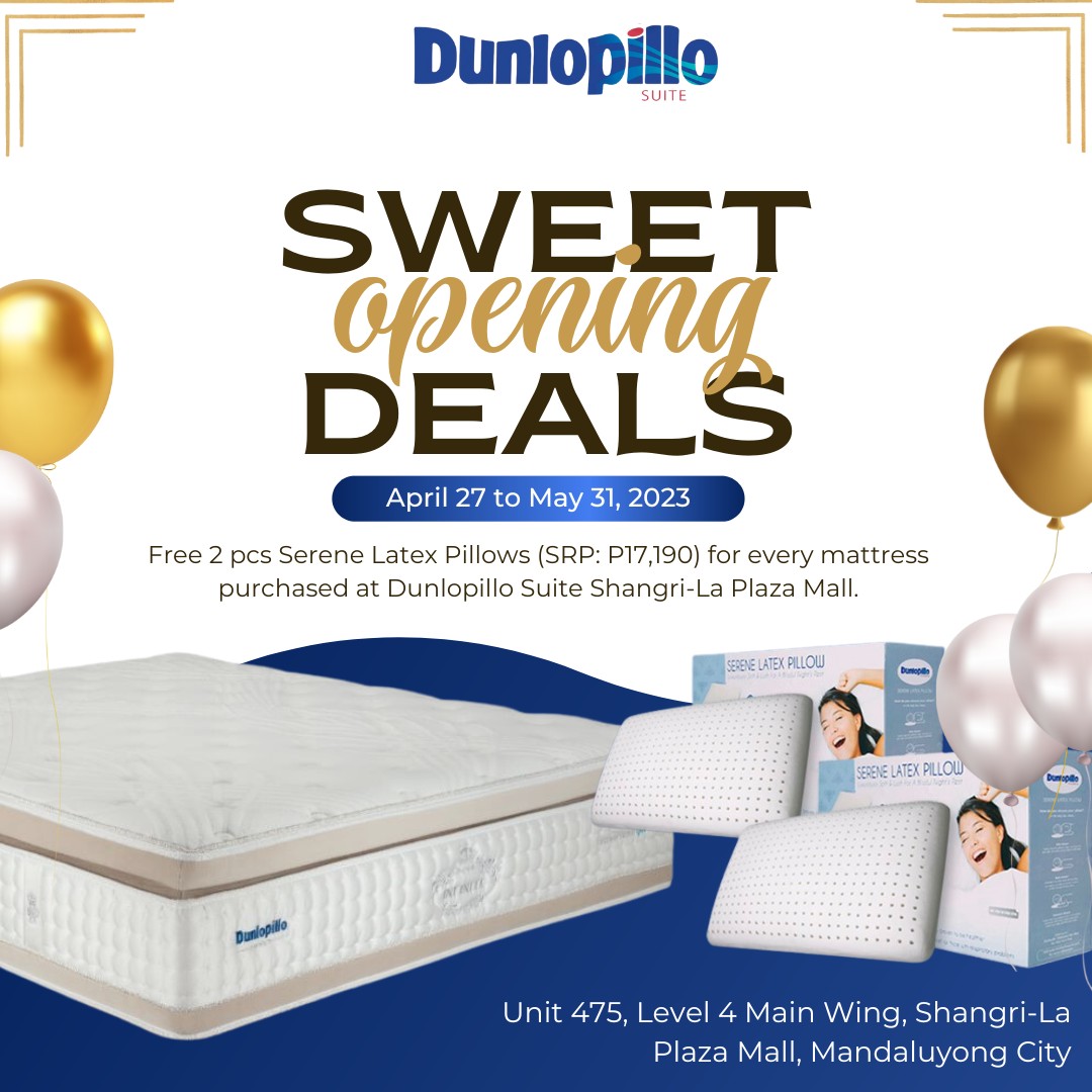 New Store Alert! Dunlopillo is Now Open at Level 4, Main Wing!