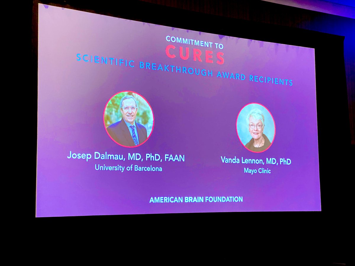 NataliaRostMD's tweet photo. ⭐️ Grateful to have an opportunity to celebrate trailblazers in #AuroimmuneNeurology 👉 Drs. Vanda Lennon & Josep Dalmau 🎉 at the @ABFbrain #CommitmentToCures event 👏👏👏👏👏👏👏👏 #AANAM
Bravo 🎊 @AANmember for supporting #Research 🙌
The future of #Neurology is bright ‼️ https://t.co/wrS3QlR52r