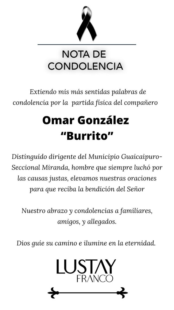Se fue un gran compañero de partido Omar González 🙌🏻mi abrazo a todos los compañeros de <a href="/ADGuaicaipurCEM/">AD Guaicaipuro CEM</a> <a href="/RaulPagesAD/">Raúl Pagés Pacheco</a> <a href="/humbertovera/">Humberto Vera</a> paz a su alma.