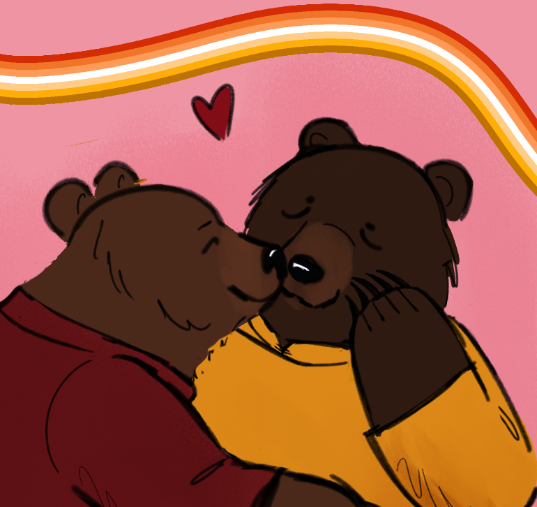 rubycumulous's tweet photo. butch bears for lesbian visibility day https://t.co/rHMAUJ2JOd