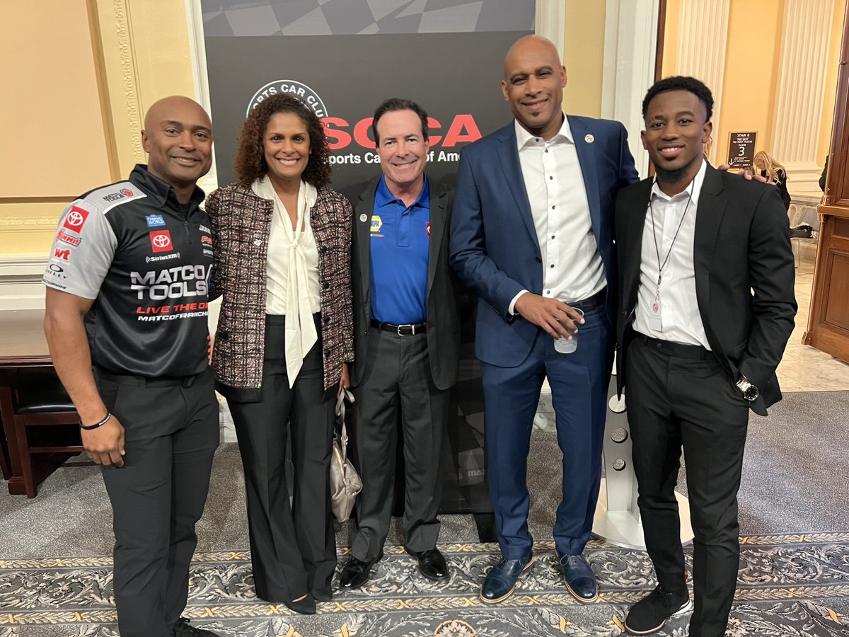 Meanwhile at tonight’s motorsports reception with Members of the US Congress in Washington DC L-R @AntronBrown @A_A_Oliver @RonCapps28 @robbholland3 @rajahcaruth_
