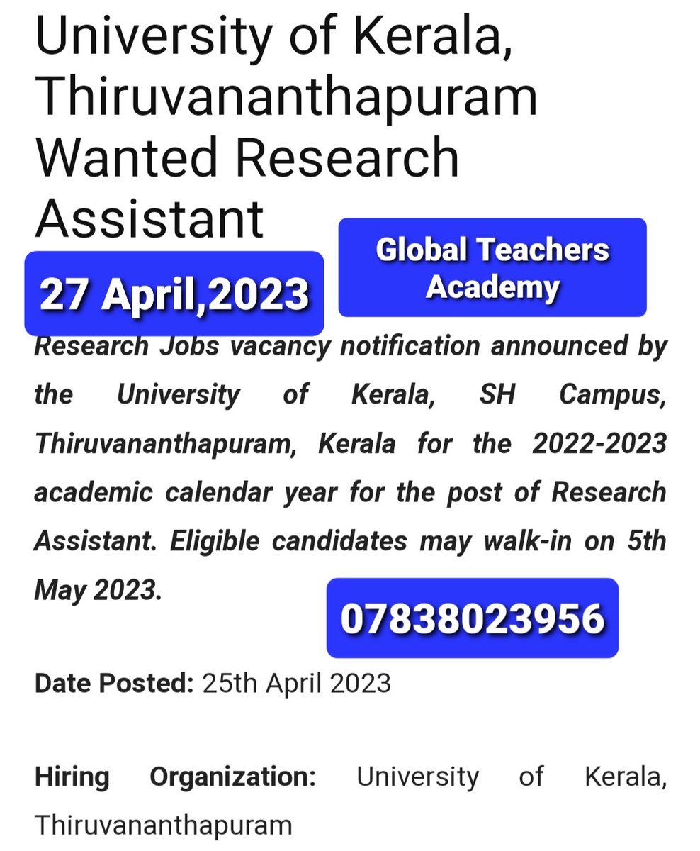 ugcnetjrf's tweet photo. University of Kerala, Thiruvanthapuram Wanted  #ugcnetpublicadministration #ugcnetstudymaterial #ugcnetsocialwork #ugcnetexam #ugcnetresult #globalteachers #globalteachersacademy 
#phd #p.hd https://t.co/AMTcGyoOVF