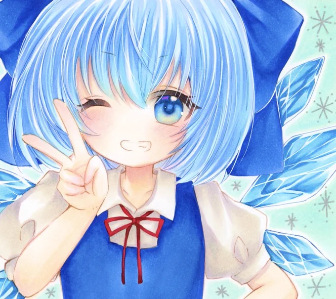 *チルノ*  #東方Project #コピックイラスト #チルノ
