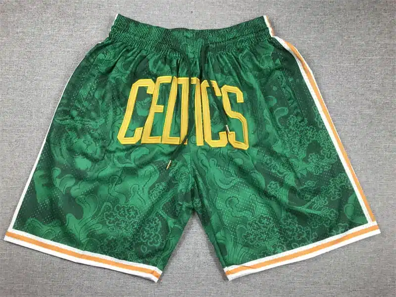 Get your game on with our Boston Celtics Hardwood Classics Lunar New Year 2023 Green Shorts! Made with the highest quality materials and featuring a stunning design. #BostonCeltics #HardwoodClassics #LunarNewYear #BasketballShorts