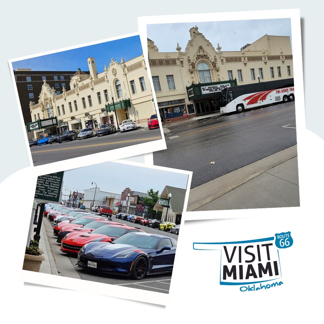 visitmiamiok's tweet photo. Our team at the Coleman has had 3 big groups this week with another one from New Zealand coming tomorrow!  #route66 is ALIVE!  Come see us! #MiamiOK https://t.co/g1QmFMHFbP https://t.co/Na4rbODZzV