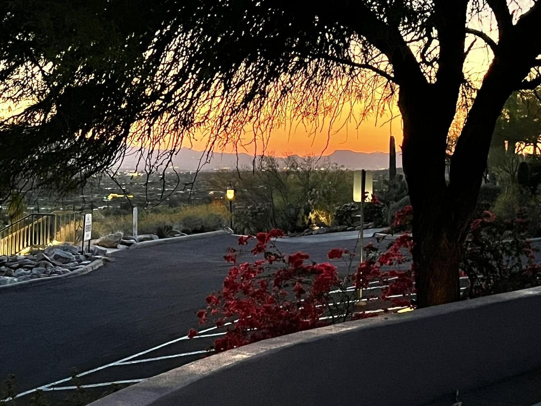 This beautiful sunset put a smile on my face. Wanted to share it.