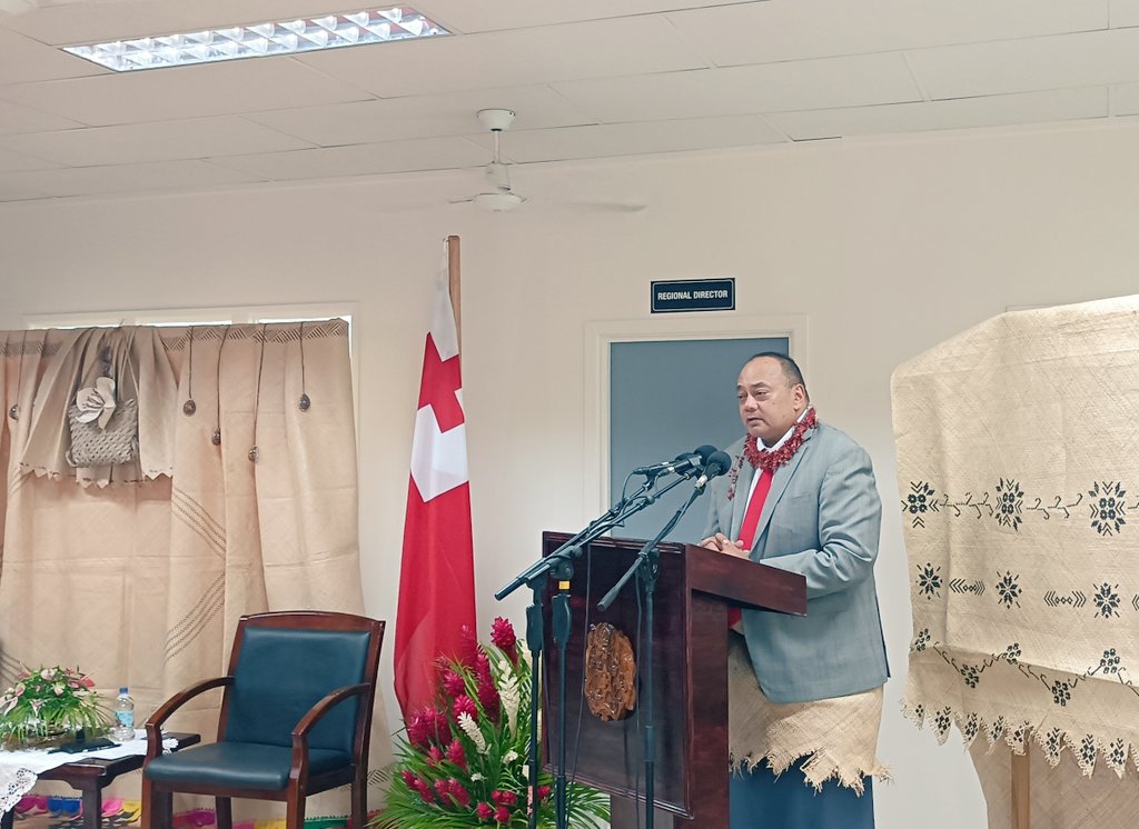 The Hon Prime Minister delivers the Keynote Address and officially declares the first-ever @spc_cps Polynesia Regional Office OPEN !!👏🇹🇴