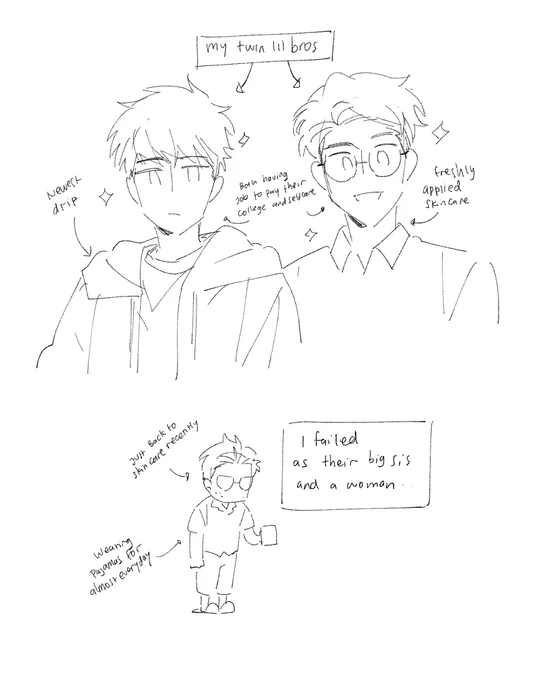i feel like my lil bros should be my inspiration for the next comic 