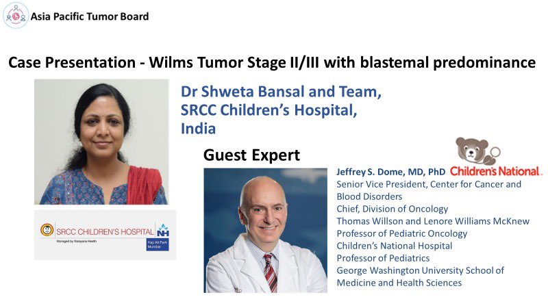 A great case discussion on #Wilmstumor today morning. WT is highly curable, but wrong staging and wrong risk stratification can lead to dismal outcomes.Effective treatment regimens to be used judiciously for best outcomes #asiapacific tumor board @SIOP_GHN @StJude @CancerPOINTE