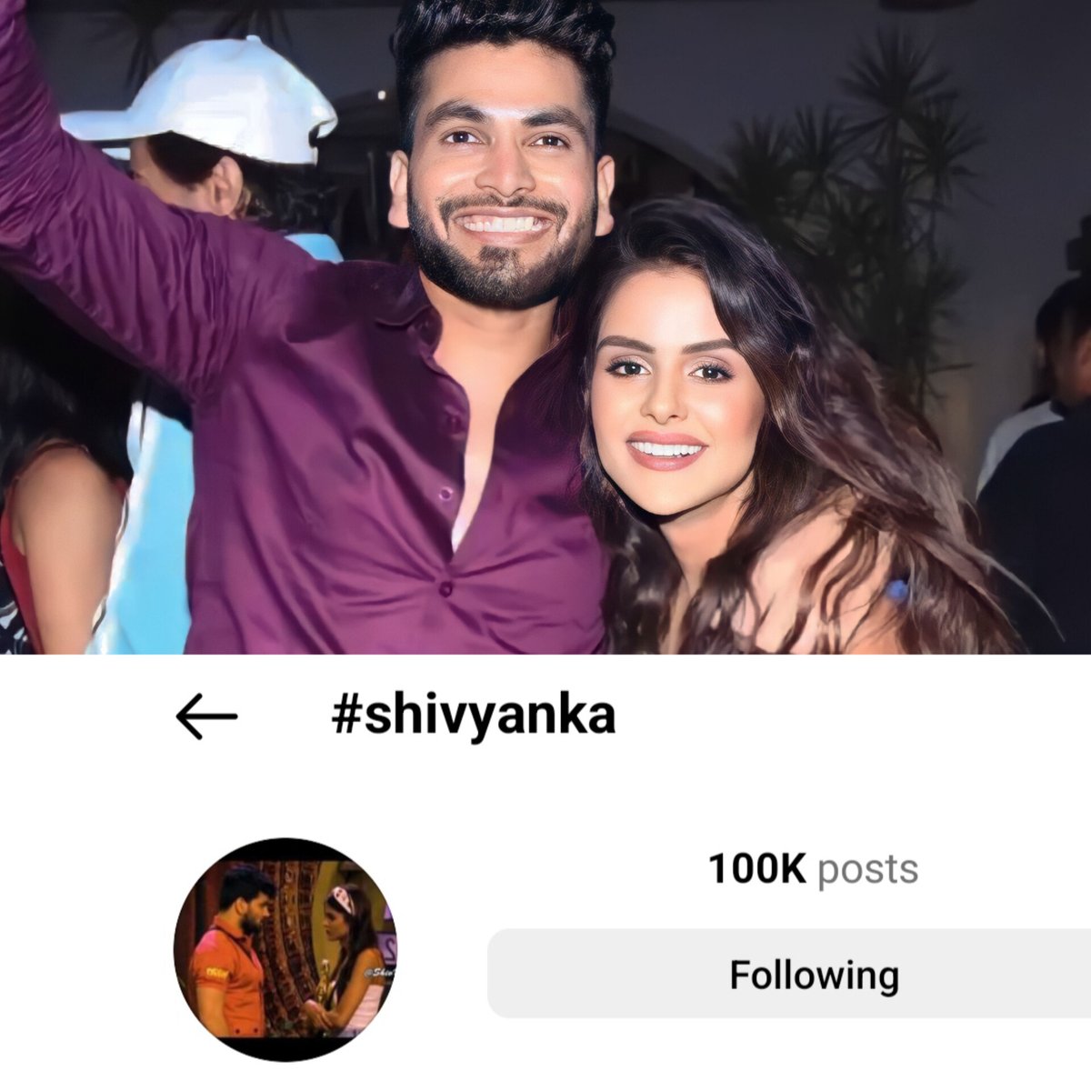 rapo65789's tweet photo. #shivyanka completed 100k posts on insta 🎉🥳🥳🎉
#ShivThakare #PriyankaChaharChoudhary #PriyAnkit 
#ShivRit #ShivKiSena #Shivsum #iia9priyankachoudhary #iia9ShivThakare @ShivThakare9 @PriyankaChaharO https://t.co/JZxRoNwPjC