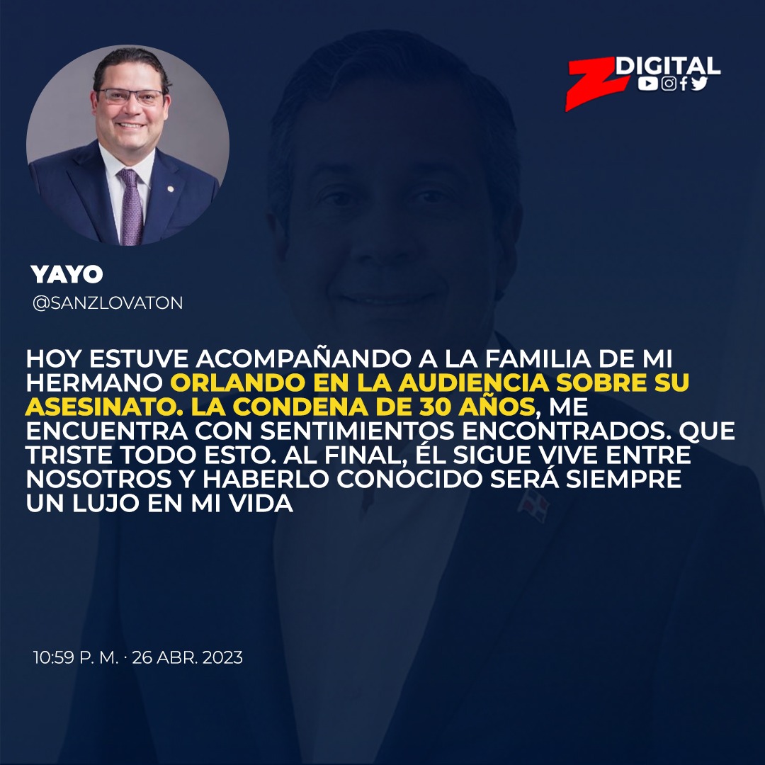 z101digital's tweet photo. 🧑🏻‍💻 @SanzLovaton: 

"Hoy estuve acompañando a la familia de mi hermano Orlando en la audiencia sobre su asesinato. La condena de 30 años, me encuentra con sentimientos encontrados"

#Z101 #ZDigital #Twitter #JorgeMera https://t.co/bAlhOfG4Bc