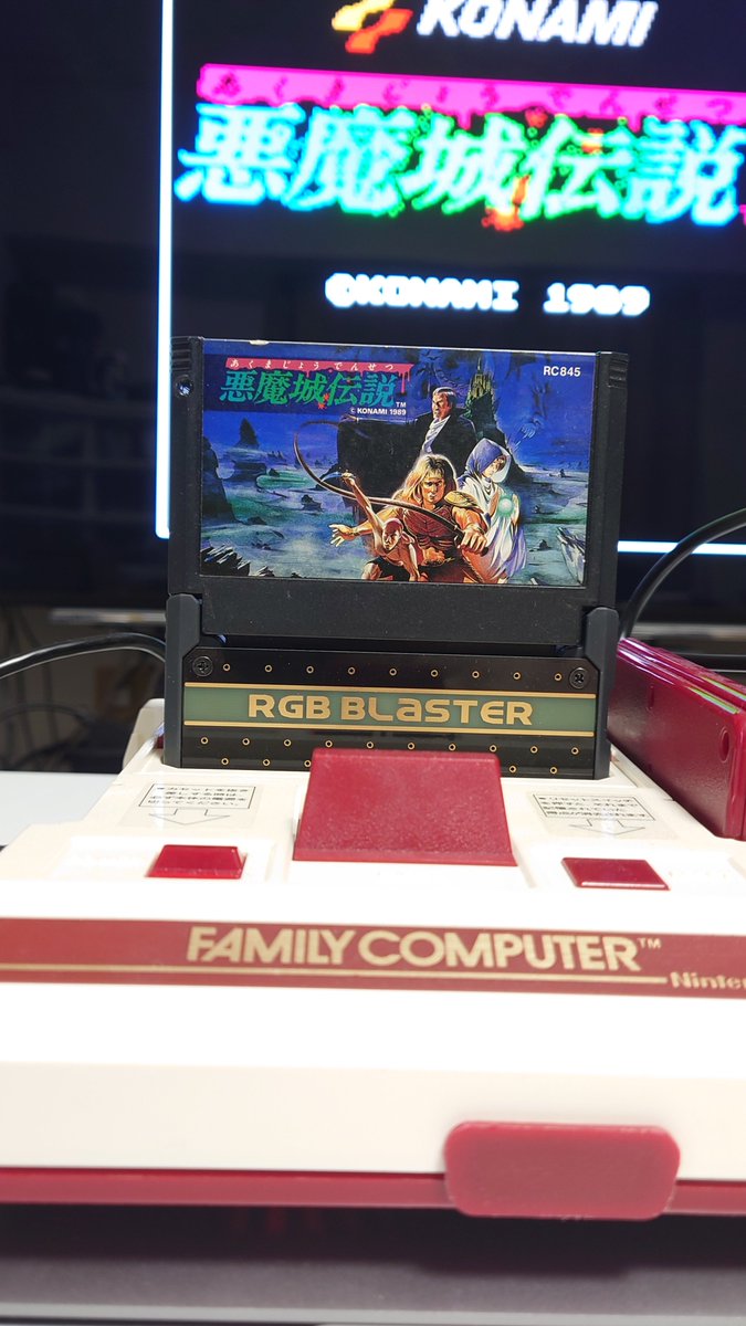 lamplight1980's tweet photo. @jeffqchen RGCのRGBケーブルからRetrotink 5xに接続したけどきれいに写っている。音も問題なし https://t.co/fVjJfJcd2F