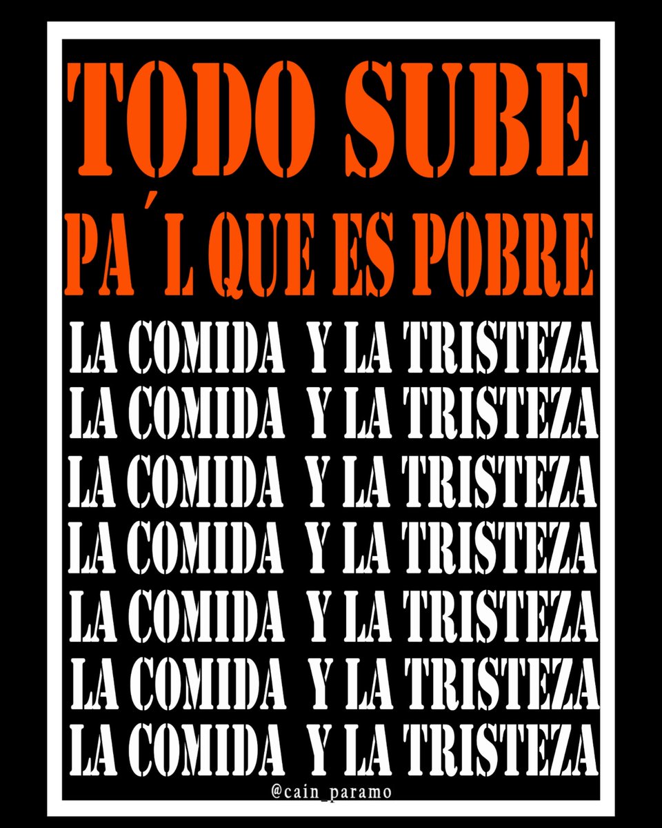 CainRemington's tweet photo. Carestía 
1. f. Falta o escasez de algo, y, por antonom., de los víveres.
2. f. Precio alto de las cosas de uso común
El verso hace parte de una estrofa de la canción El Platanal de la banda 1280 Almas https://t.co/NOnb4ZjLCl
