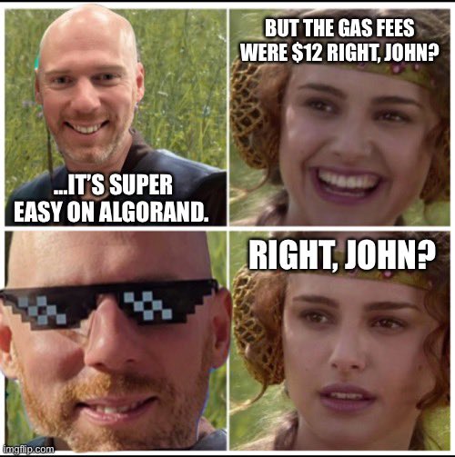 Algorand101's tweet photo. #Algorand #EverythingIsEasierOnAlgorand #CheaperToo #Consensus2023 https://t.co/G3Ngf6DaTN