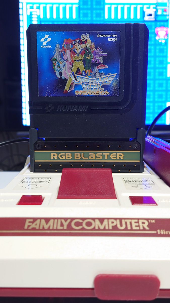 lamplight1980's tweet photo. @jeffqchen RGCのRGBケーブルからRetrotink 5xに接続したけどきれいに写っている。音も問題なし https://t.co/fVjJfJcd2F