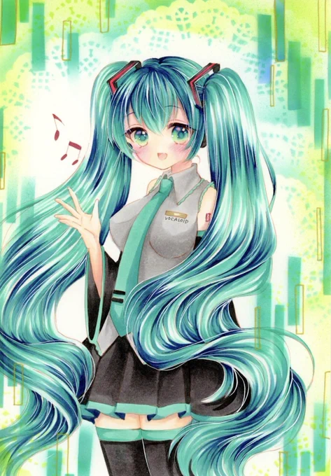 初音ミク  #illustration #コピックイラスト