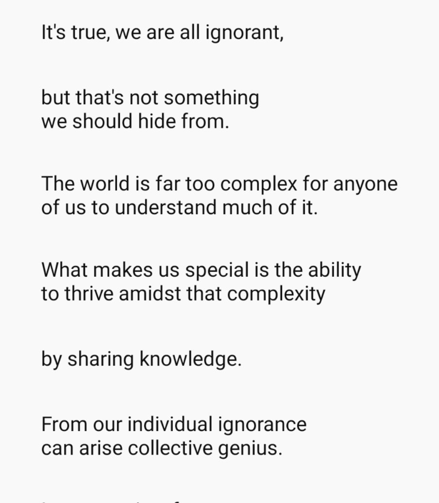 #sharedknowledge #ignorance #collectiveconsciousness #mobmentality #communitybuilding #complicated